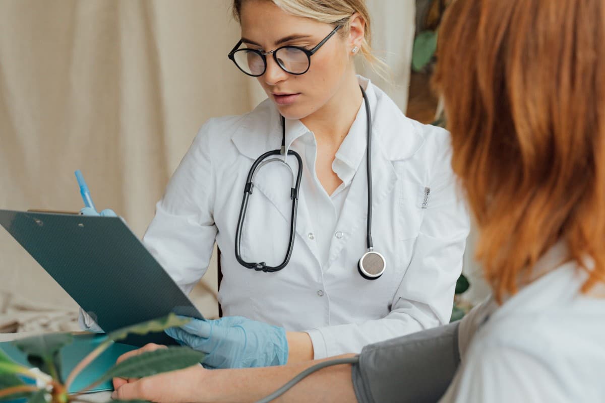 A general health consultation with a clinician